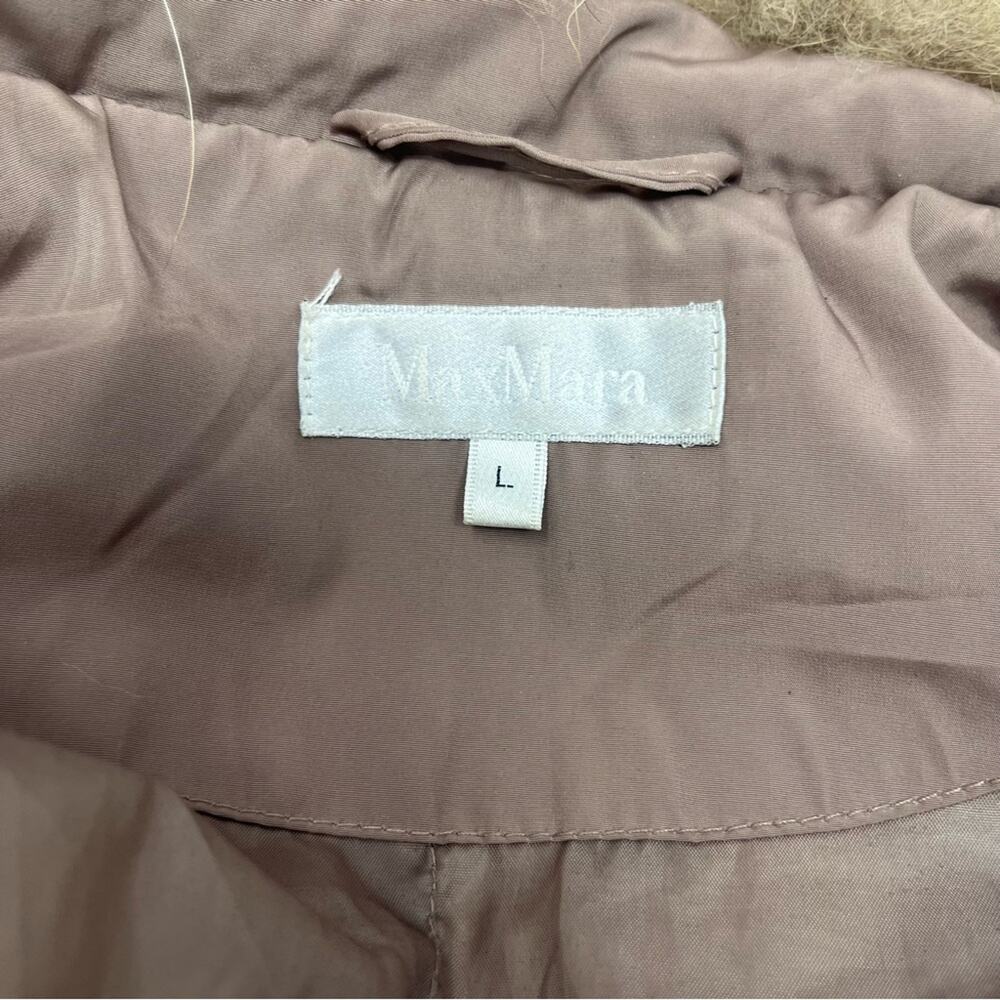 MaxMara Down Puffer Coat Brown Fur Hooded - Picture 9 of 9
